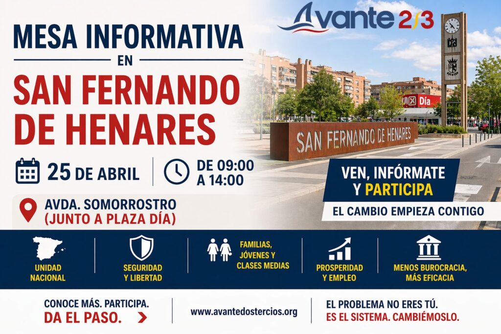 Mesa informativa San Fernando Henares