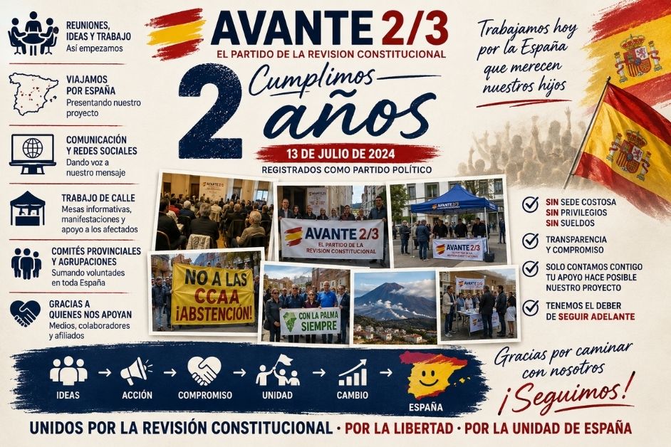 AVANTE DOS TERCIOS CUMPLE 2 AÑOS