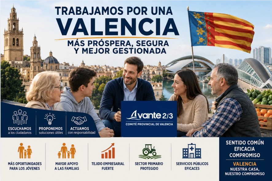 Trabajamos por una Valencia más próspera, segura y mejor gestionada